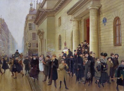 Leaving the Lycee Condorcet, 1903 by Jean Beraud